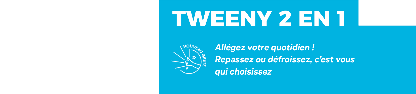 Fer à repasser vapeur / défroisseur vapeur Tweeny 2 en 1 - 1500W - 25g/min  ROWENTA